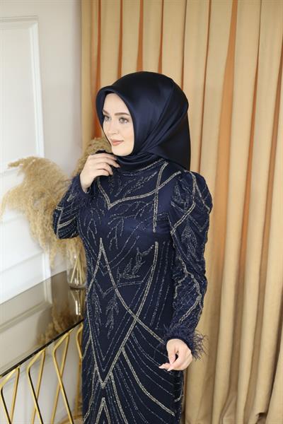 316 KOD ELBİSE LACİVERT