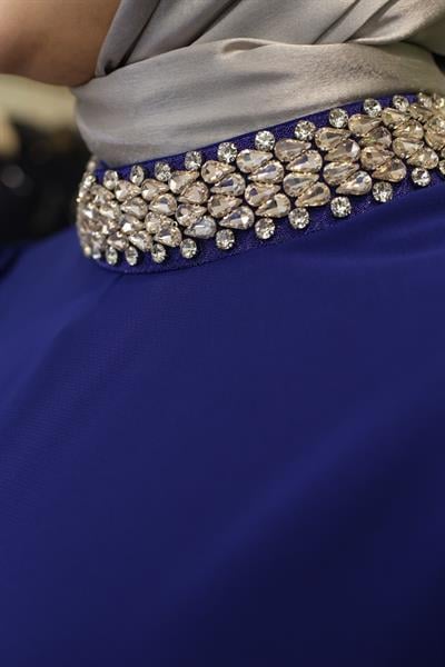 3180 CODE CRYSTAL STONE HIDDEN SLIT DRESS