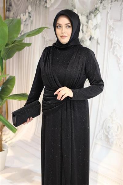 3305 kod kendi̇nden simli̇ drapeli̇ elbi̇se