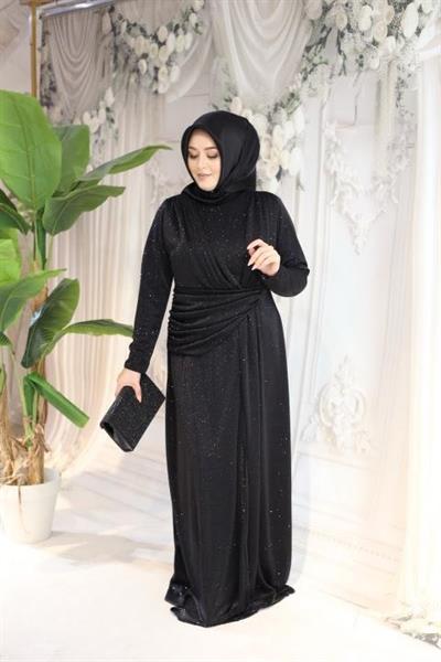 3305 kod kendi̇nden simli̇ drapeli̇ elbi̇se