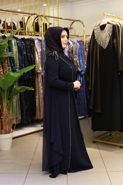 3316 فستان كود 3316 بتفاصيل من الشيفون