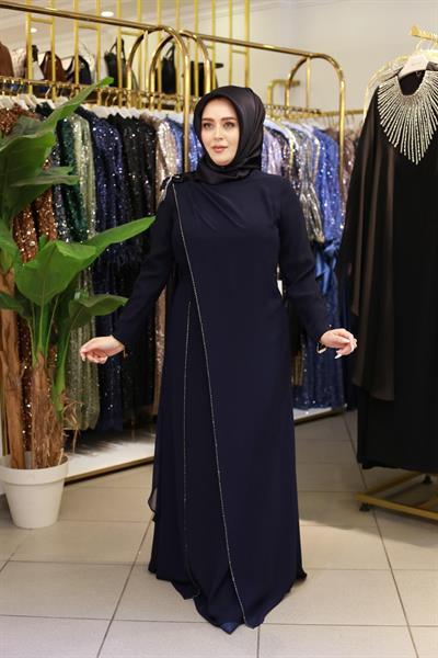 3316 فستان كود 3316 بتفاصيل من الشيفون