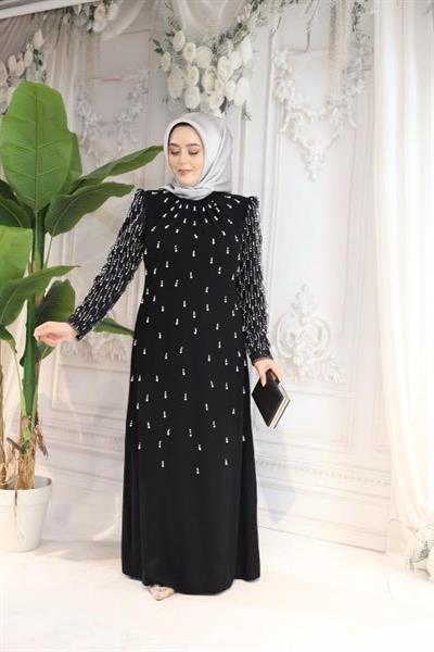 3318 SERPME CODE İNCİLİ ELBİSE