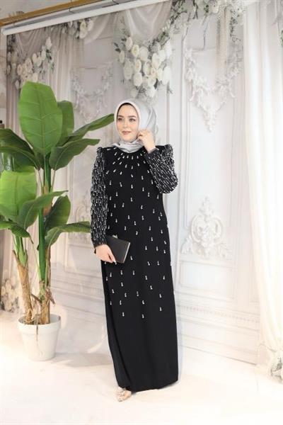 3318 SERPME CODE İNCİLİ ELBİSE