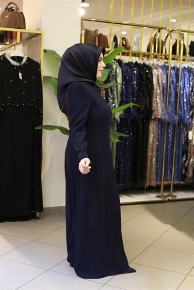 3337 كود 3337 فستان مطرز بالترتر بأكمام واحدة