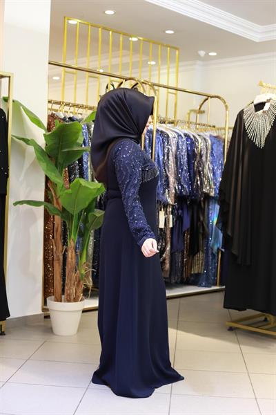 3368 CODE SELF SEQUIN PATTERNED DRESS