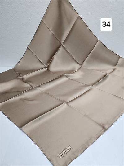 34 كود 34 وشاح أرميني من الحرير الخالص بلون موحد