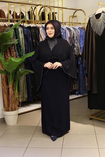 3411 CODE MARTINA DRESS WITH SHEER CAPE