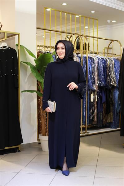 3414 CODE SLEEVES CLUSTER STONE ABAYA