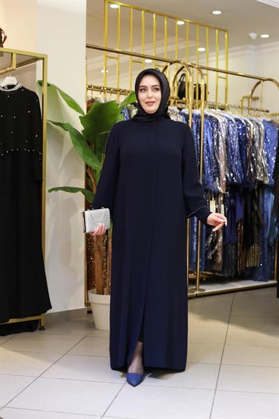 3414 CODE SLEEVES CLUSTER STONE ABAYA