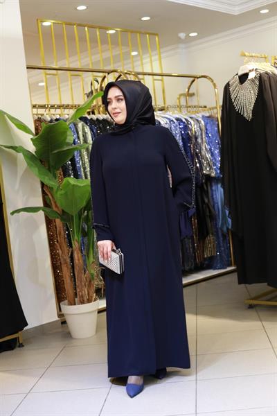 3414 CODE SLEEVES CLUSTER STONE ABAYA