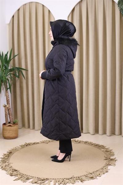 3440 KOD TÜYLÜ KAPİTONE MONT SİYAH