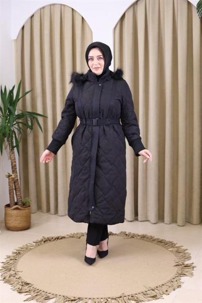 3440 KOD TÜYLÜ KAPİTONE MONT SİYAH