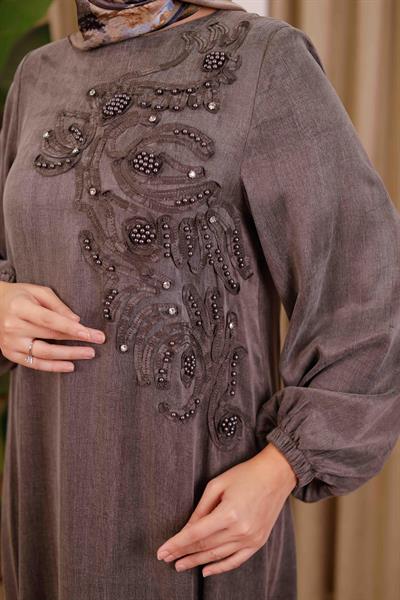 3452 كود كوبرا فستان منقوش بالزهور 3452 كود كوبرا