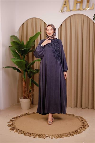 3452 كود كوبرا فستان منقوش بالزهور 3452 كود كوبرا