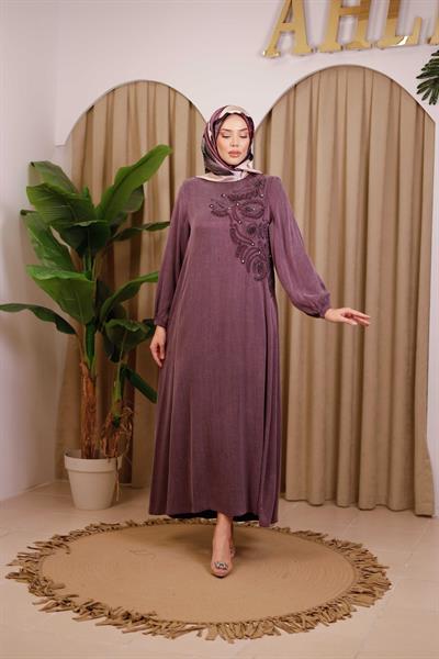 3452 كود كوبرا فستان منقوش بالزهور 3452 كود كوبرا