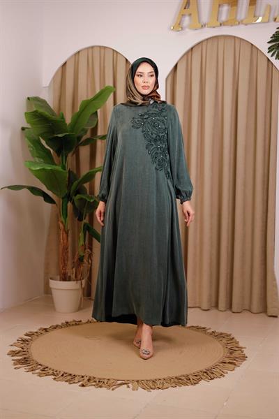 3452 كود كوبرا فستان منقوش بالزهور 3452 كود كوبرا