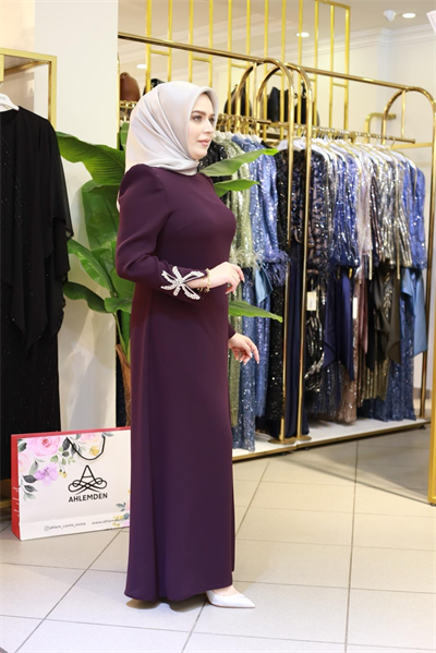 3503 CODE CRYSTAL STONE STAR EMBROIDERED DRESS