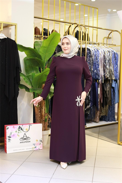 3503 CODE CRYSTAL STONE STAR EMBROIDERED DRESS