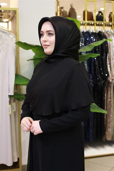 3512 كود أوليفيان فستان أوليفيان مع كاب شيفون