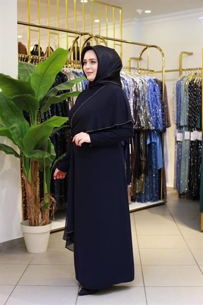 3512 كود أوليفيان فستان أوليفيان مع كاب شيفون
