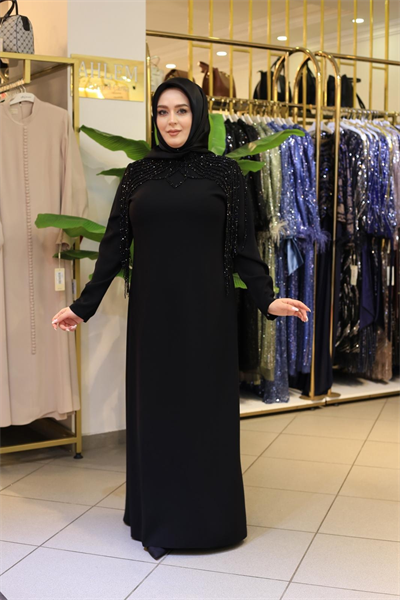 3514 فستان كريب من مجموعة كود كلستر