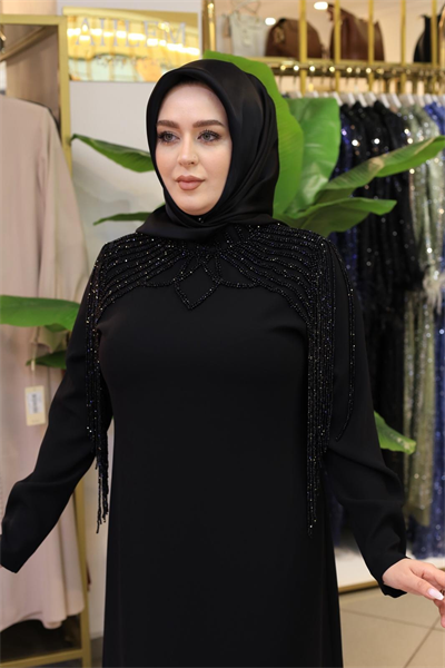 3514 فستان كريب من مجموعة كود كلستر