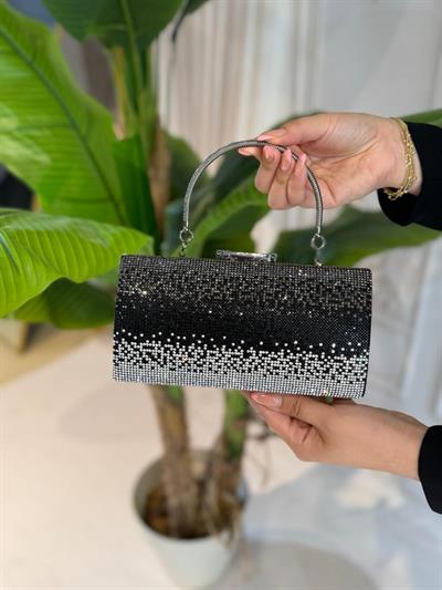 352 CODE AHLEM FRAUEN ABENDKLEID PORTFOLIO TASCHE MIT STEINEN