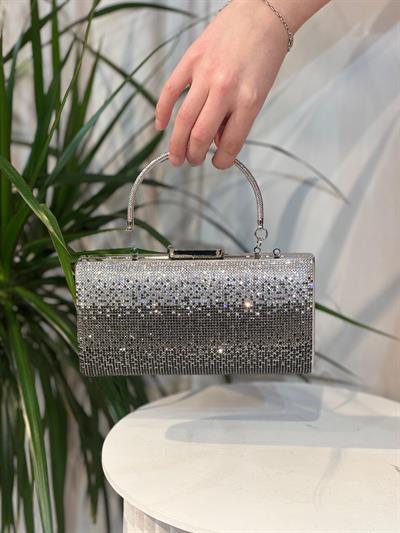 352 CODE AHLEM FRAUEN ABENDKLEID PORTFOLIO TASCHE MIT STEINEN