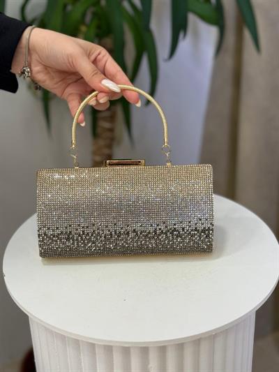 352 CODE AHLEM WOMENS EVENING EVENING PORTFOLIO BAG WITH STONES