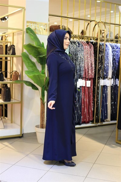 3521 KOD KABARTMA GÜLLÜ ELBİSE