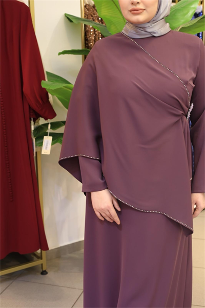 3554 ROBE À CAPE EN CHIFFON CODE