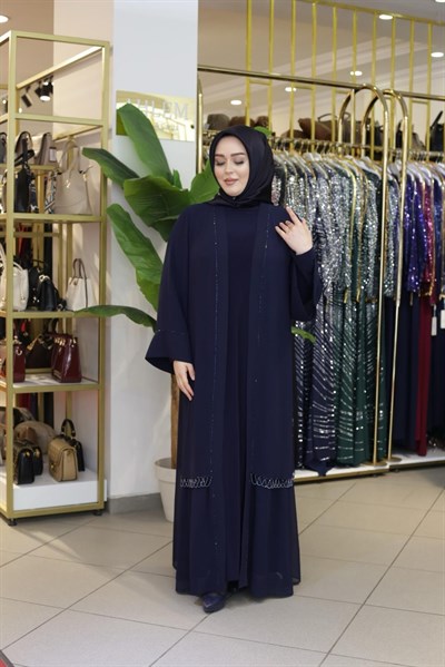 3569 KOD ŞİFON ABAYA TAKIM