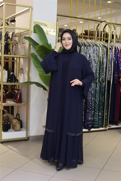 3569 KOD ŞİFON ABAYA TAKIM