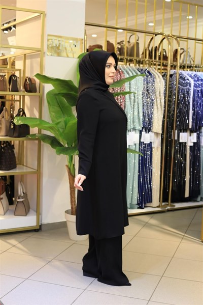 3570 KOD DÜĞME DETAYLI PANTOLONLU TAKIM