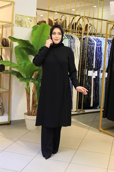 3570 KOD DÜĞME DETAYLI PANTOLONLU TAKIM