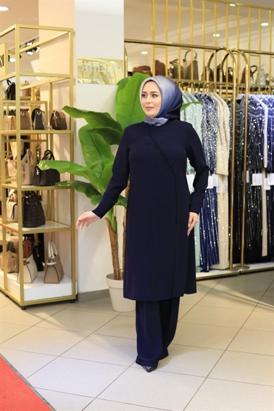 3570 KOD DÜĞME DETAYLI PANTOLONLU TAKIM