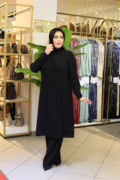 3570 KOD DÜĞME DETAYLI PANTOLONLU TAKIM