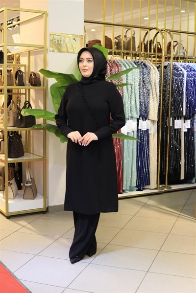 3570 KOD DÜĞME DETAYLI PANTOLONLU TAKIM