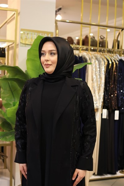 3704 KOD GARNİLLİ ABAYA TAKIM