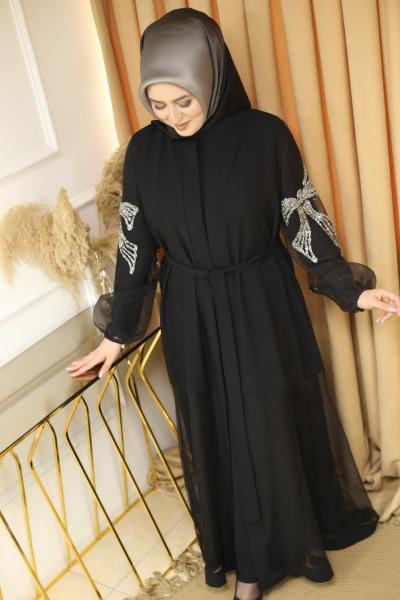 372 KOD ABAYA SİYAH