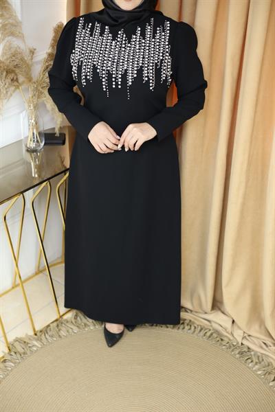 3755 KOD ELBİSE SİYAH