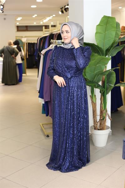 389 CODE SEQUIN EVENING DRESS