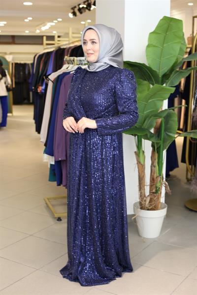 389 CODE SEQUIN EVENING DRESS