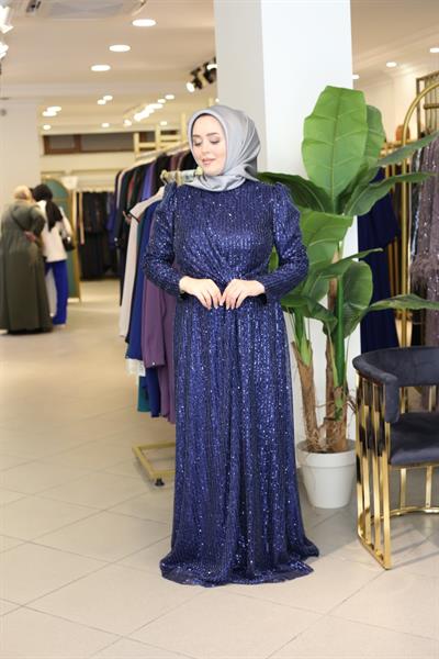 389 CODE SEQUIN EVENING DRESS