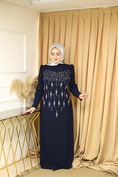 3959 KOD ELBİSE LACİVERT