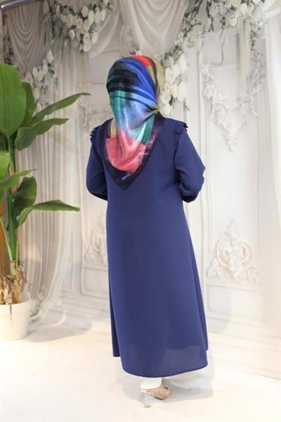 400 KOD OMUZ FIRFIRLI TUNİK SAKS