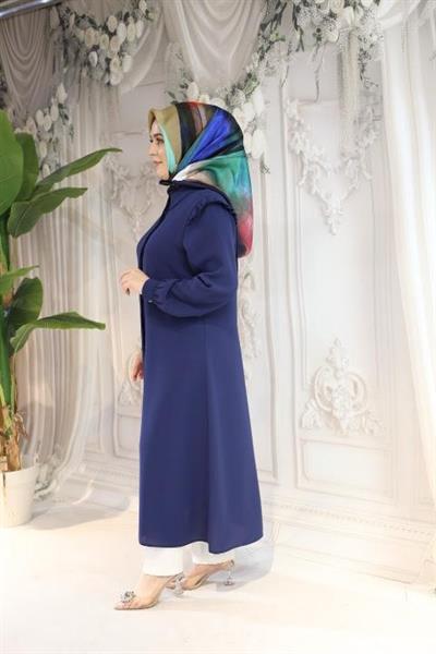 400 KOD OMUZ FIRFIRLI TUNİK SAKS