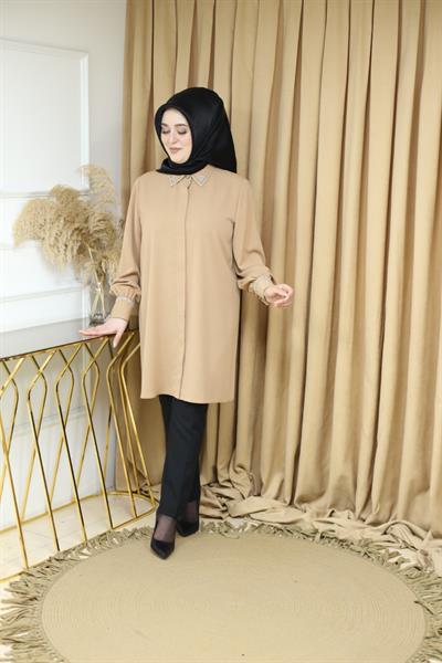 4050 سترة بياقة مرصعة بالجواهر