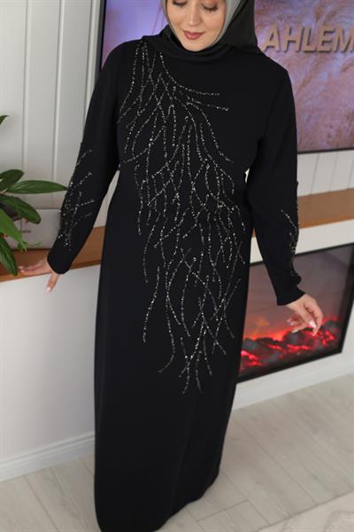 408 CODE CREPE STONE DRESS